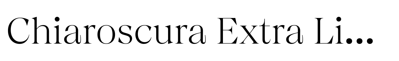 Chiaroscura Extra Light